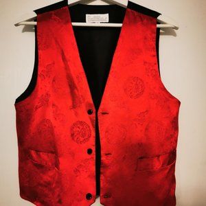 Vintage women's red waistcoat